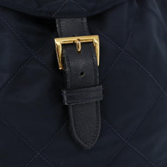 Prada Buckle Backpack Quilted Tessuto