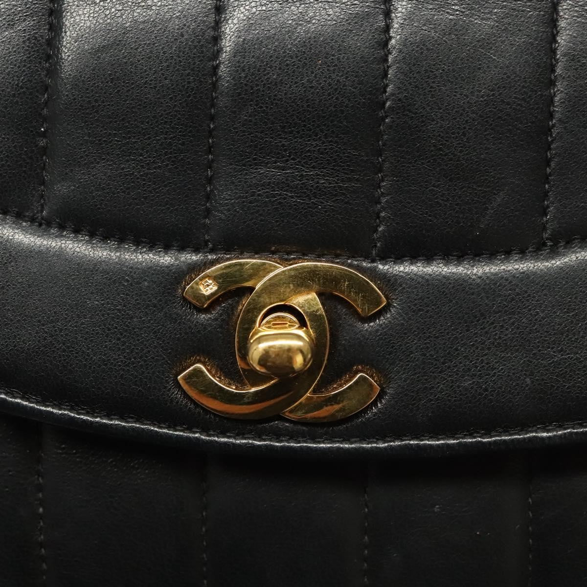 Chanel Vintage CC Flap Shoulder Bag Vertical Quilt Lambskin