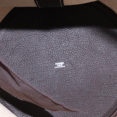 Hermes Sac Marin Recif Drawstring Bag Toile with Leather