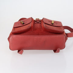 Gucci Vintage Bamboo Backpack Suede