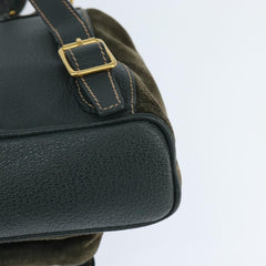 Gucci Vintage Bamboo Backpack Suede