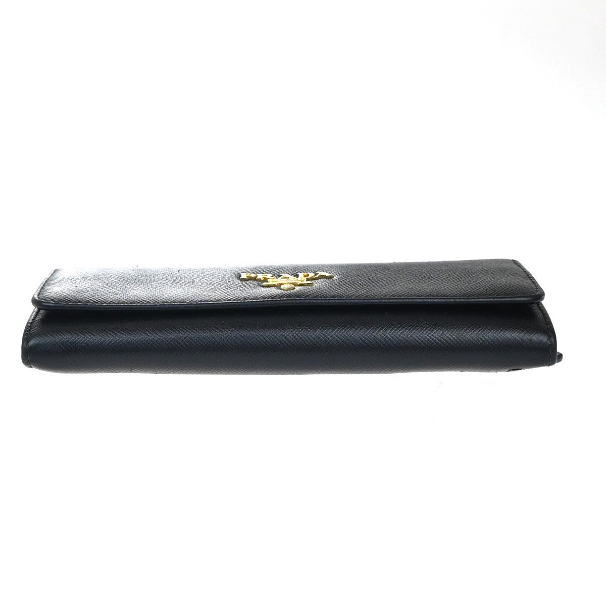 Prada Flap Wallet with Card Holder Saffiano Leather