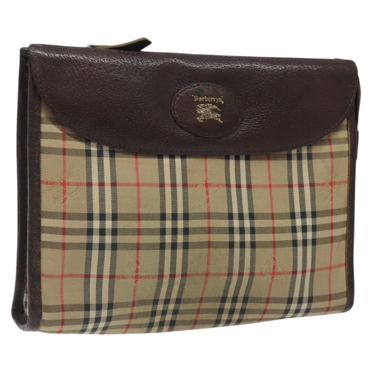 Burberry Nova check Pochette Canvas