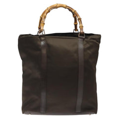 Gucci Vintage Bamboo Handle Tote Nylon