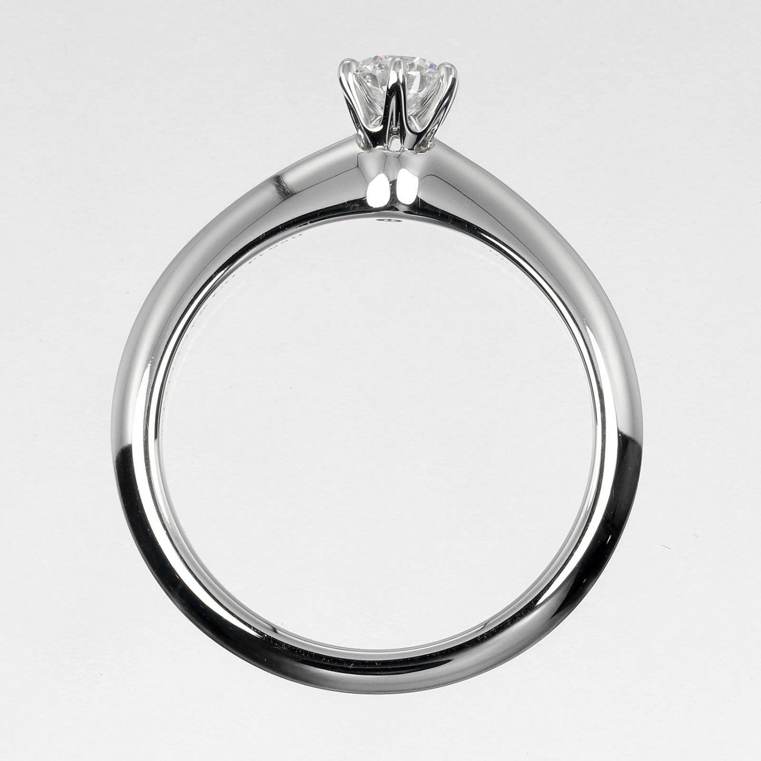 Tiffany & Co. Tiffany Setting Solitaire Ring Platinum with RBC Diamond I/VS1
