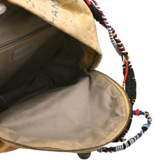 Chanel Art School Backpack Graffiti Printed Canvas