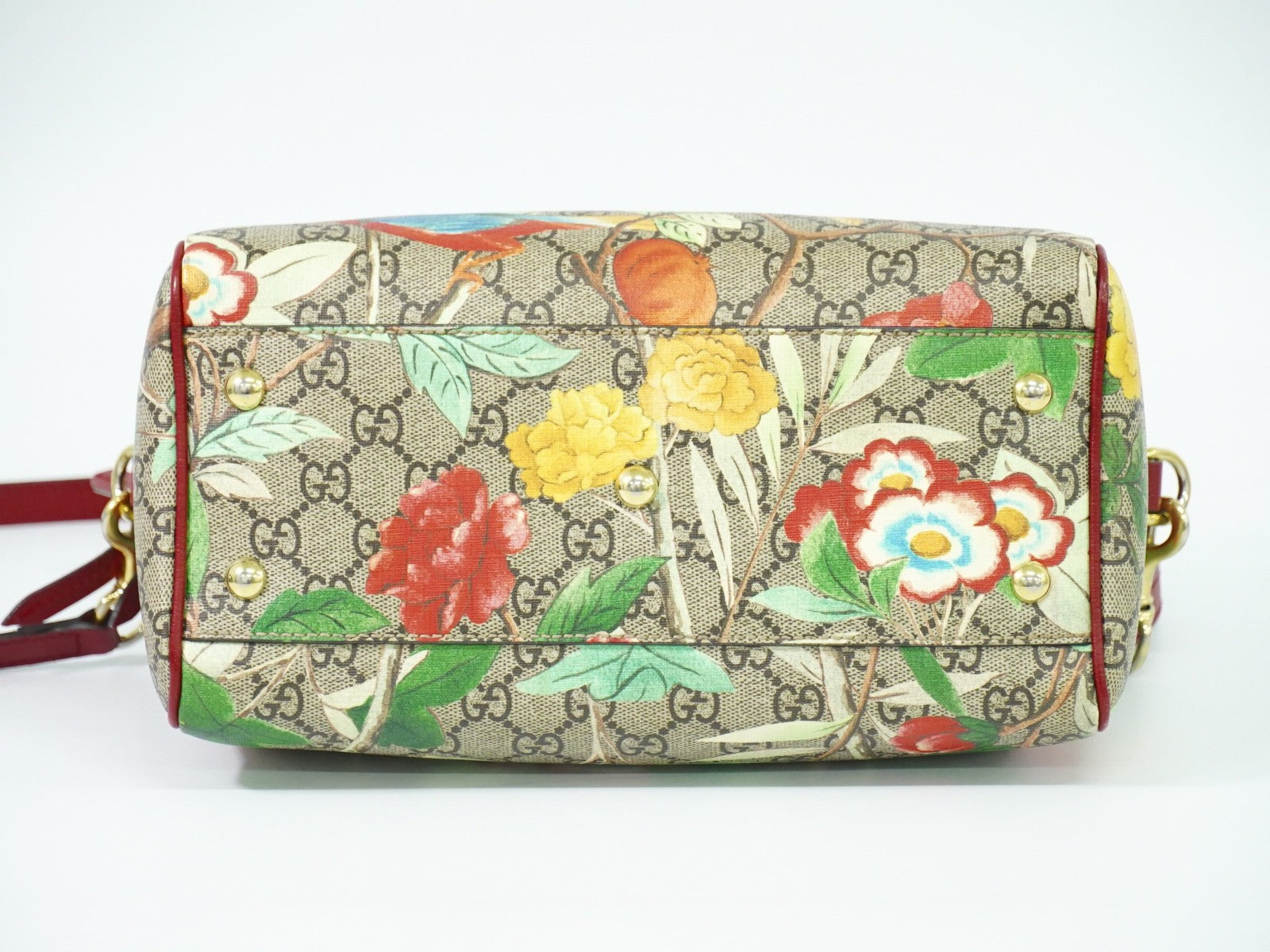 Gucci Convertible Boston Bag Tian Print GG Coated Canvas