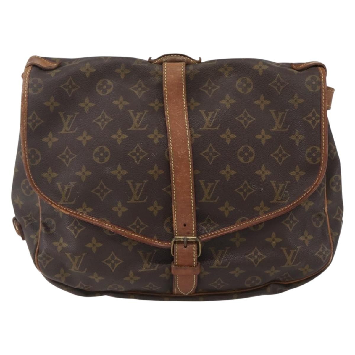 Louis Vuitton Saumur Handbag Monogram Canvas