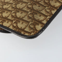 Christian Dior Vintage Trotter Shoulder Bag Canvas