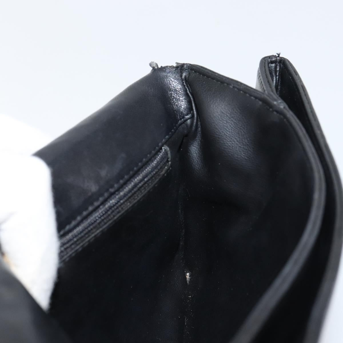 Bally Vintage Chain Shoulder Bag Quilted Leather