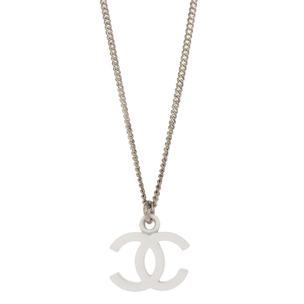 Chanel CC Pendant Necklace Metal