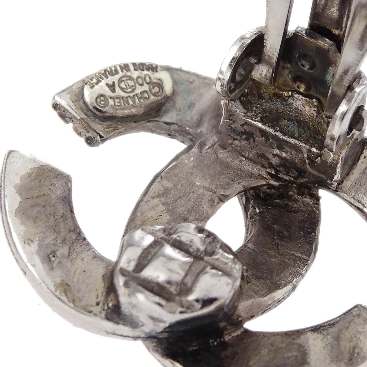 Chanel CC Clip-On Earrings Metal