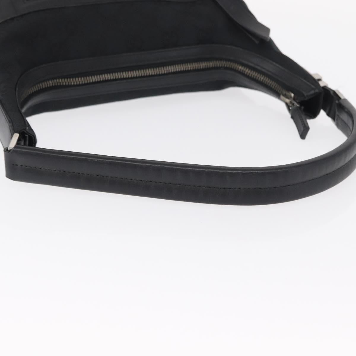 Gucci Vintage Shoulder Bag GG Canvas and Leather