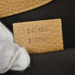 Gucci Britt Convertible Dome Satchel Leather