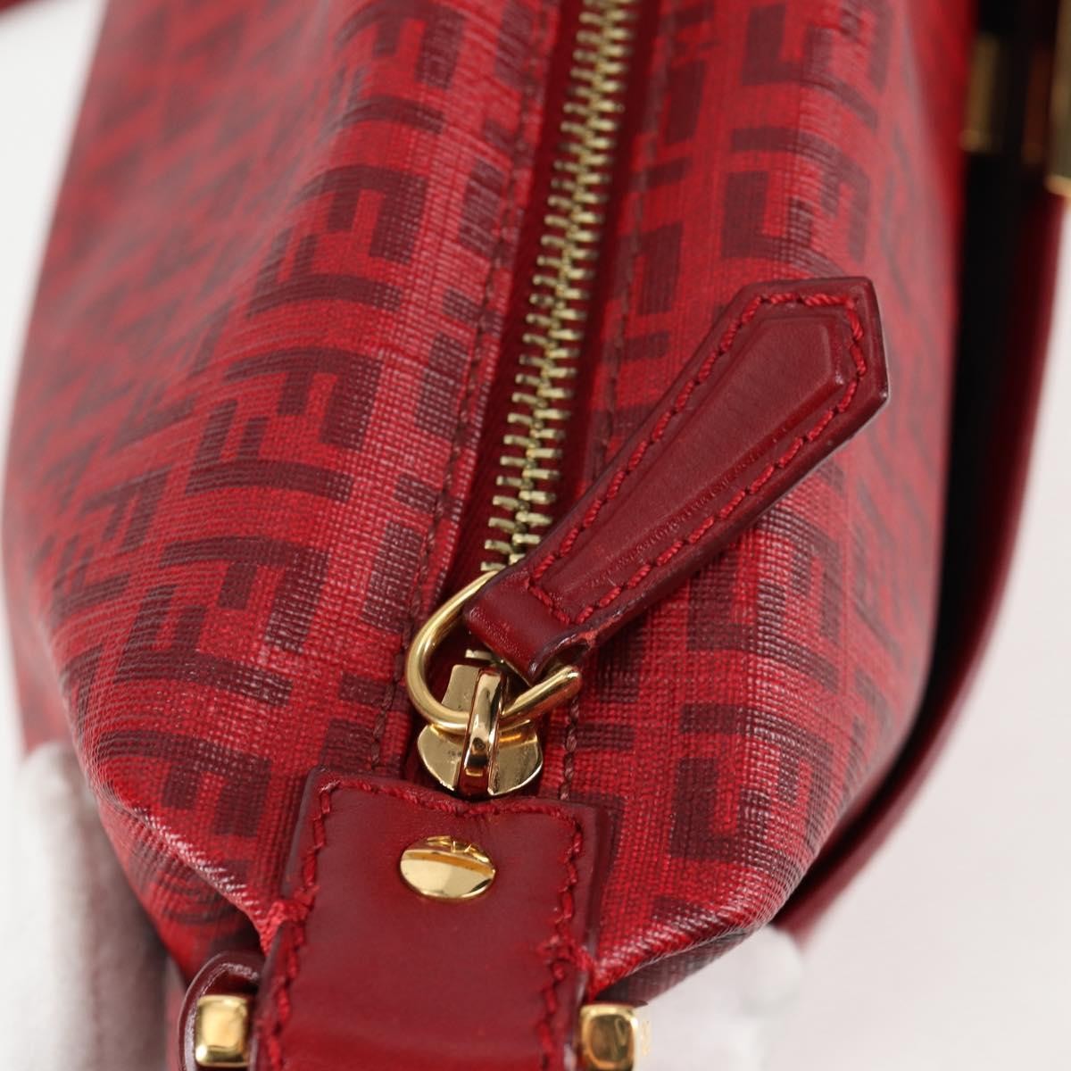 Fendi Front Pocket Messenger Bag Zucchino Coated Canvas