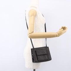 Celine Vintage Macadam Shoulder Bag Canvas