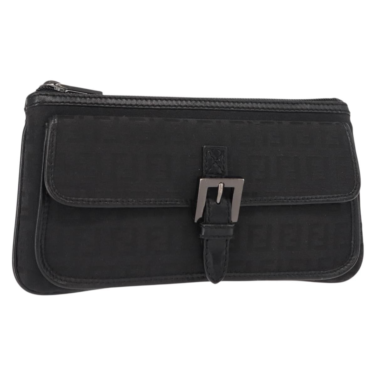 Fendi FF Logo Pouch Canvas