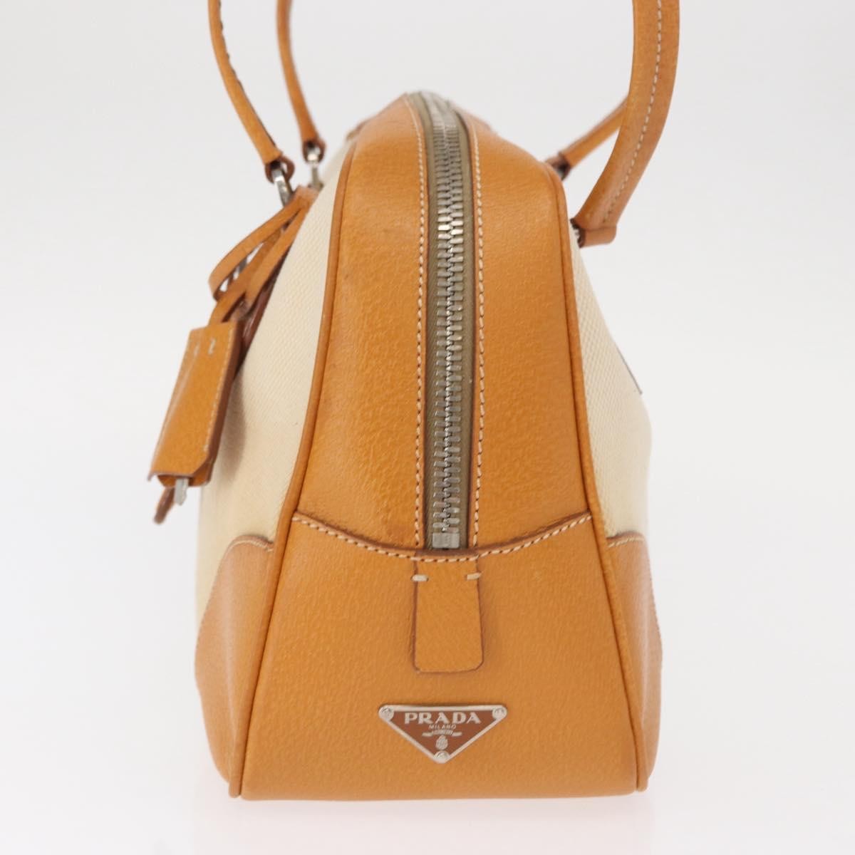 Prada Bowler Bag Canvas with Leather