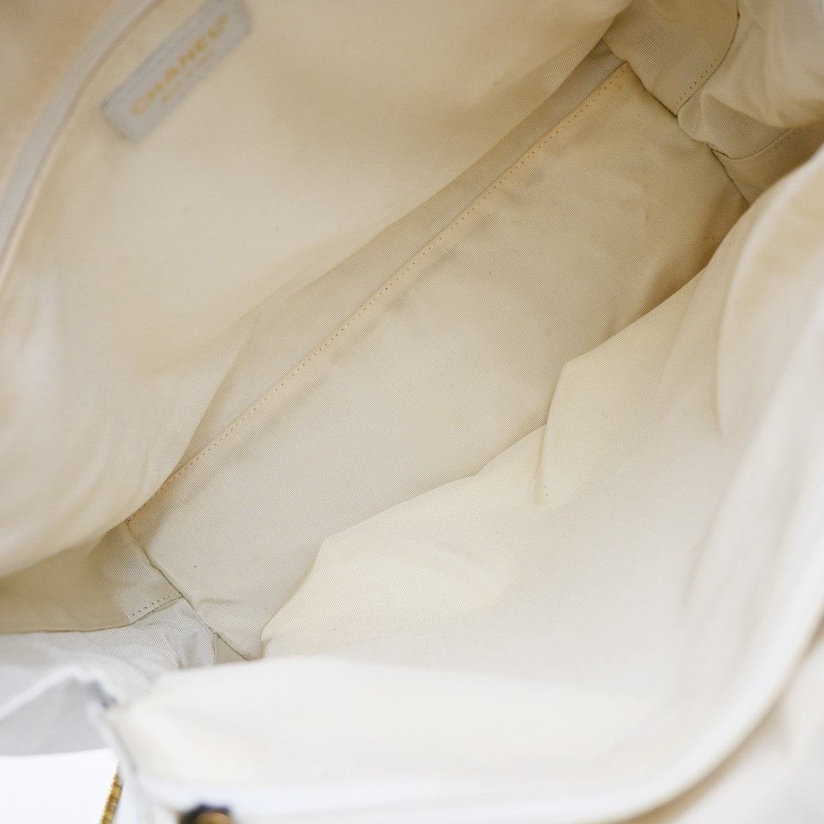 Chanel Surpique Zip Around Satchel Quilted Leather