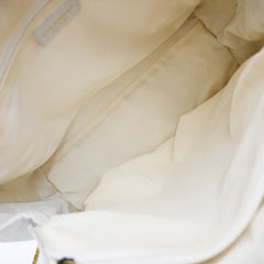 Chanel Surpique Zip Around Satchel Quilted Leather