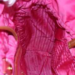 Prada Logo Drawstring Tote Tessuto