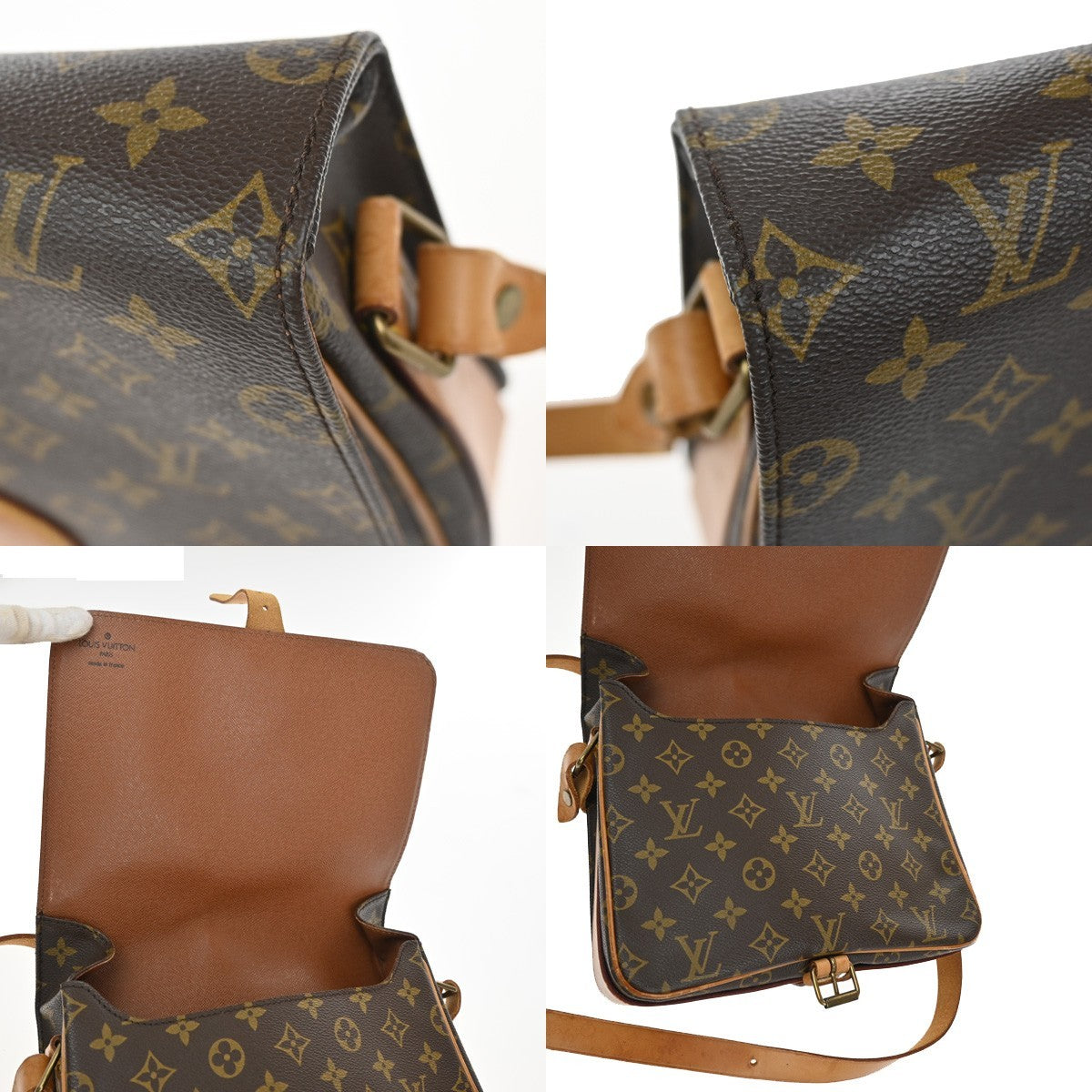 Louis Vuitton Cartouchiere Handbag Monogram Canvas