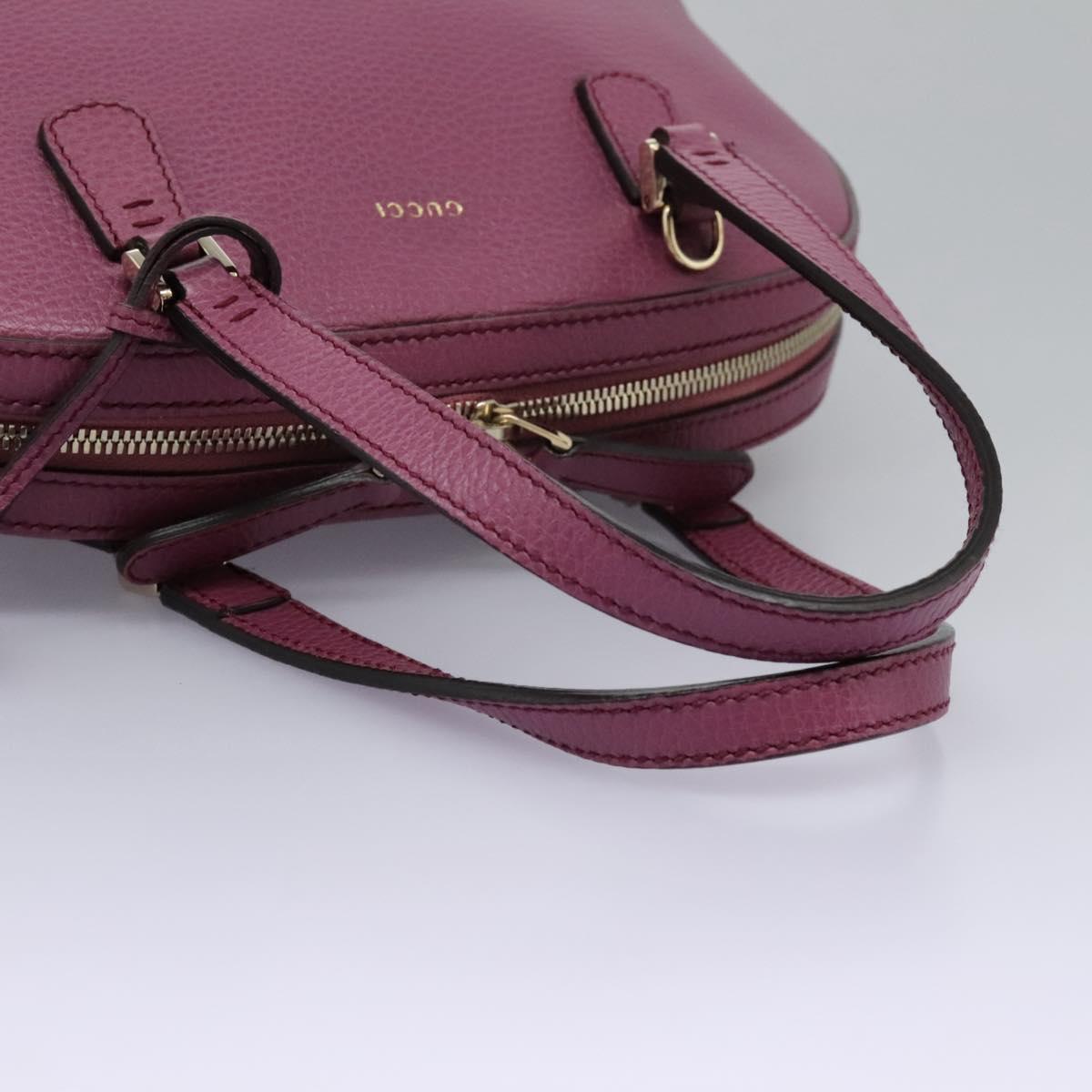Gucci Lady Dollar Dome Satchel Leather