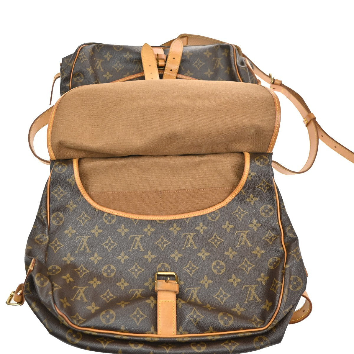 Louis Vuitton Saumur Handbag Monogram Canvas