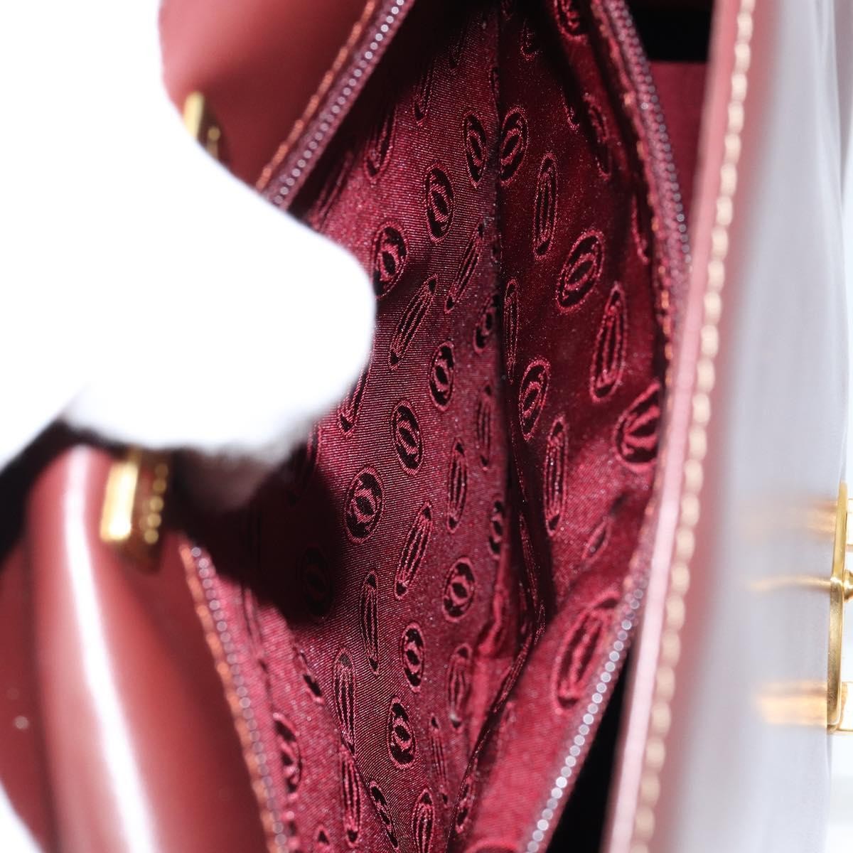 cartier Must de cartier 2C logo Hand Bag Leather