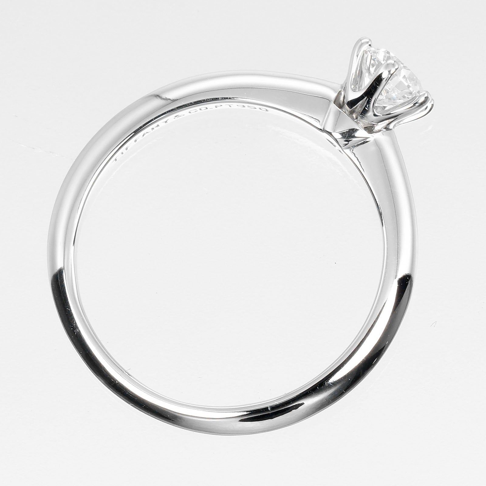 Tiffany & Co. Tiffany Setting Solitaire Ring Platinum with RBC Diamond