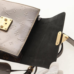 Louis Vuitton Spring Street NM Handbag Monogram Vernis with Monogram Canvas