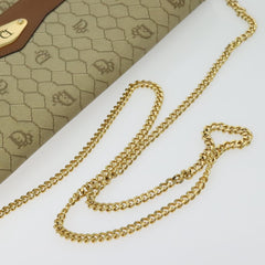 Christian Dior Vintage Honeycomb chain Canvas