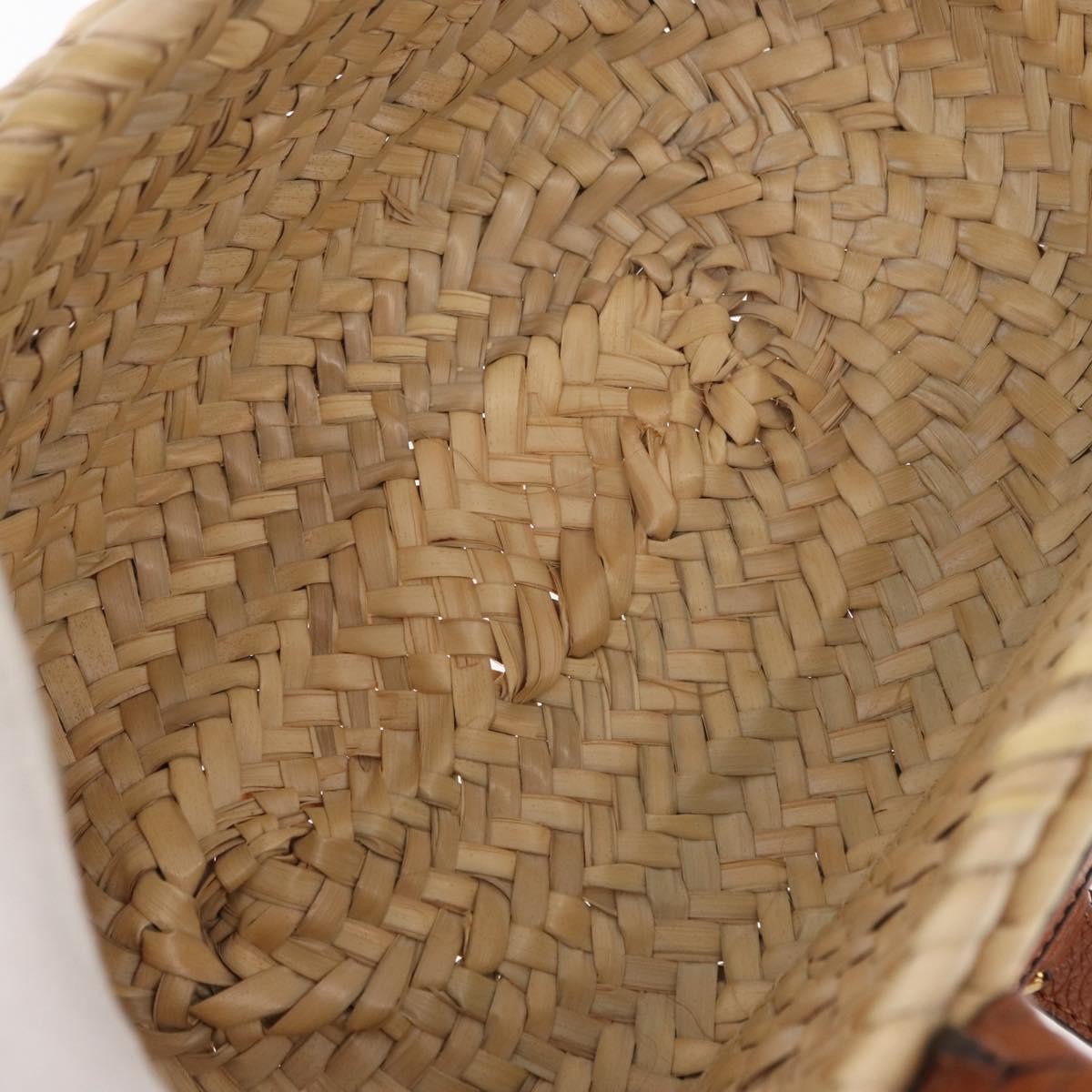 Chloe Marcie Basket Bag Raffia and Leather