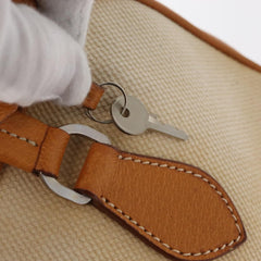 Prada Bowler Bag Canvas with Leather