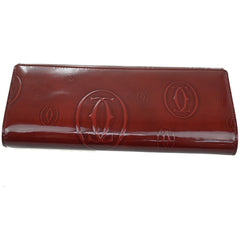 Cartier Happy Birthday Long Wallet Patent leather