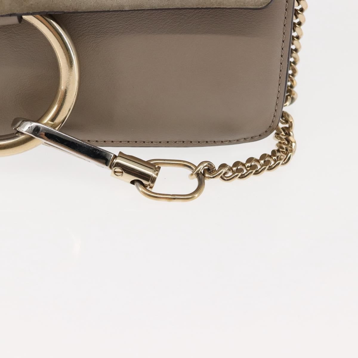 Chloe Faye Shoulder Bag Leather and Suede