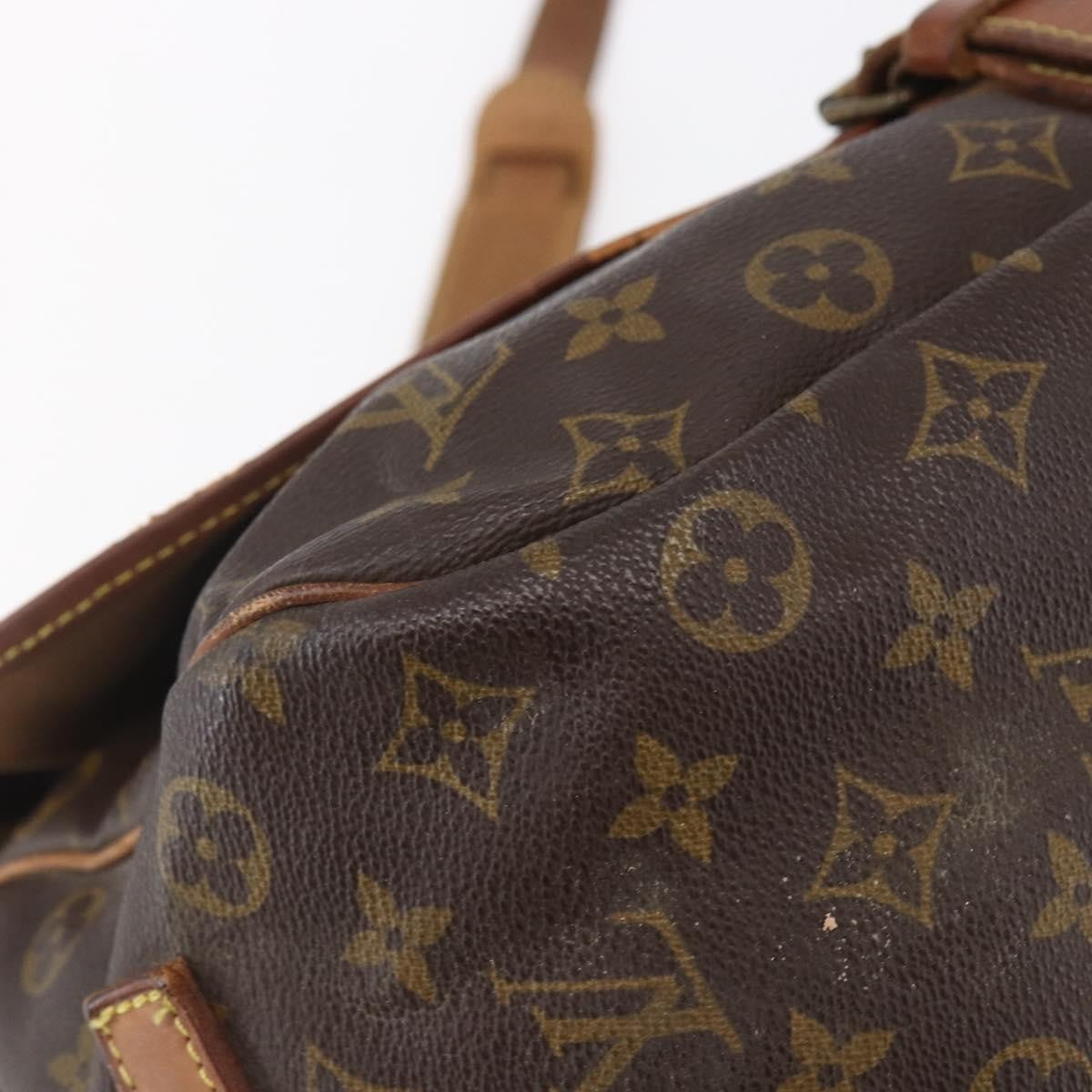 Louis Vuitton Saumur Handbag Monogram Canvas