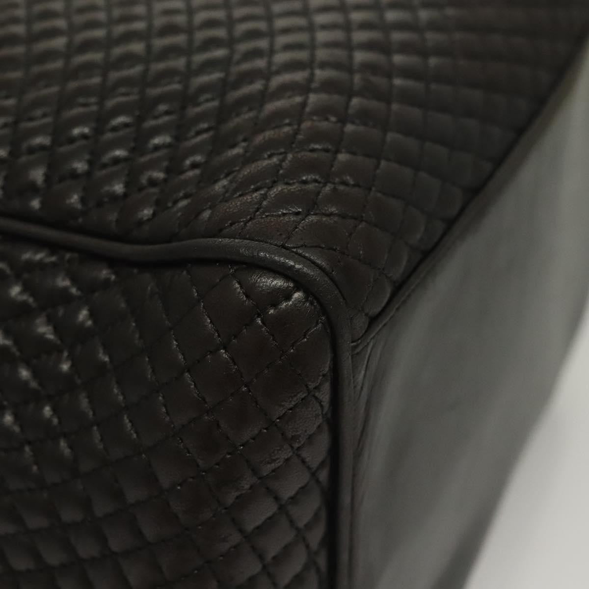 Bally Vintage Chain Shoulder Bag Quilted Leather