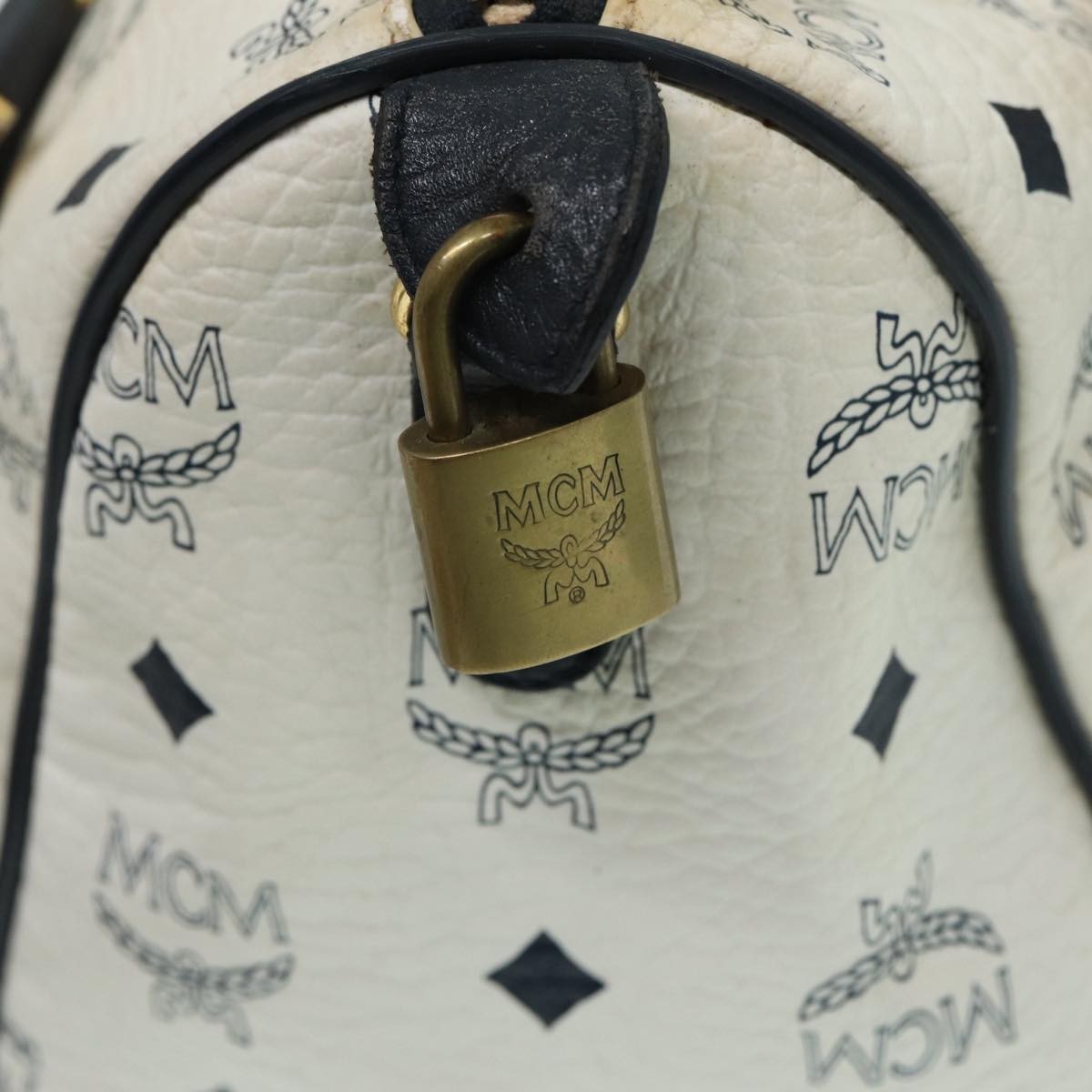 MCM Visetos logogramme Handbag Canvas and Leather