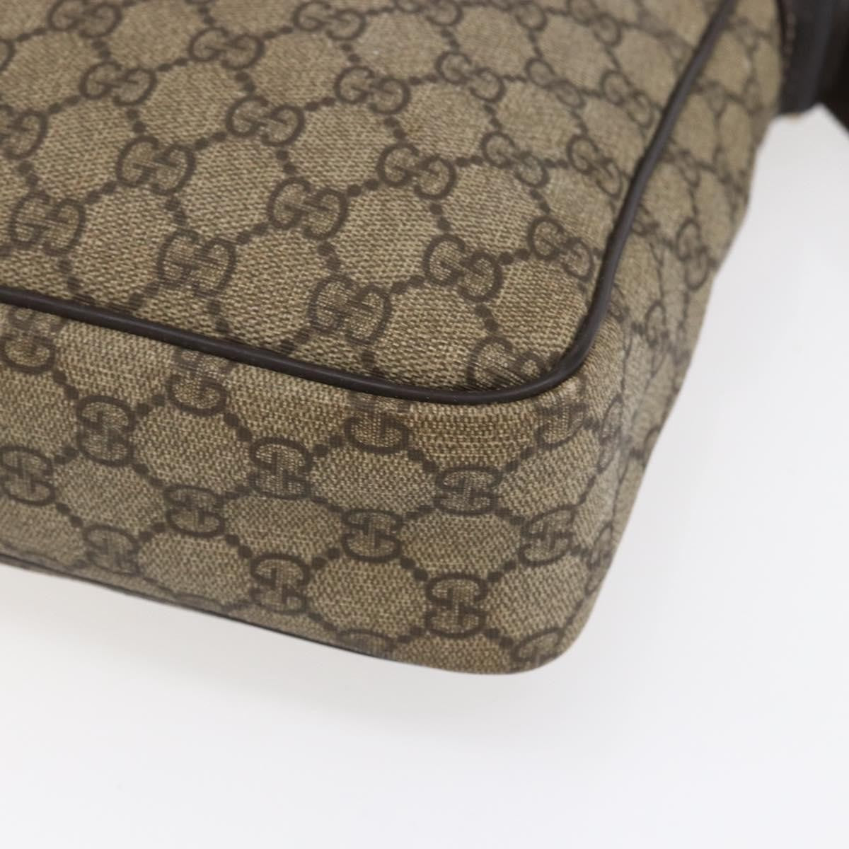 Gucci Front Zip Messenger GG Coated Canvas