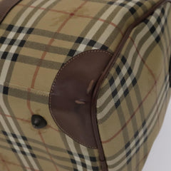 Burberry Convertible Weekend Duffle Bag Haymarket Coated Canvas