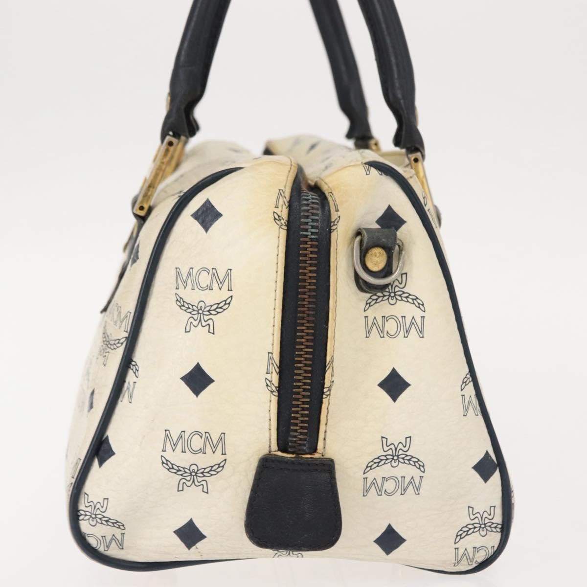 MCM Visetos Handbag Canvas and Leather