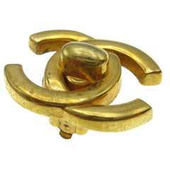 Chanel CC Turnlock Clip-On Earrings Metal