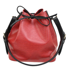 Louis Vuitton Bicolor Petit Noe Handbag Epi Leather