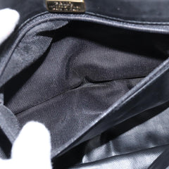 Bally Vintage Chain Shoulder Bag Quilted Leather