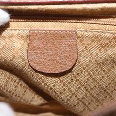 Gucci Vintage Bamboo Front Pocket Tote Suede