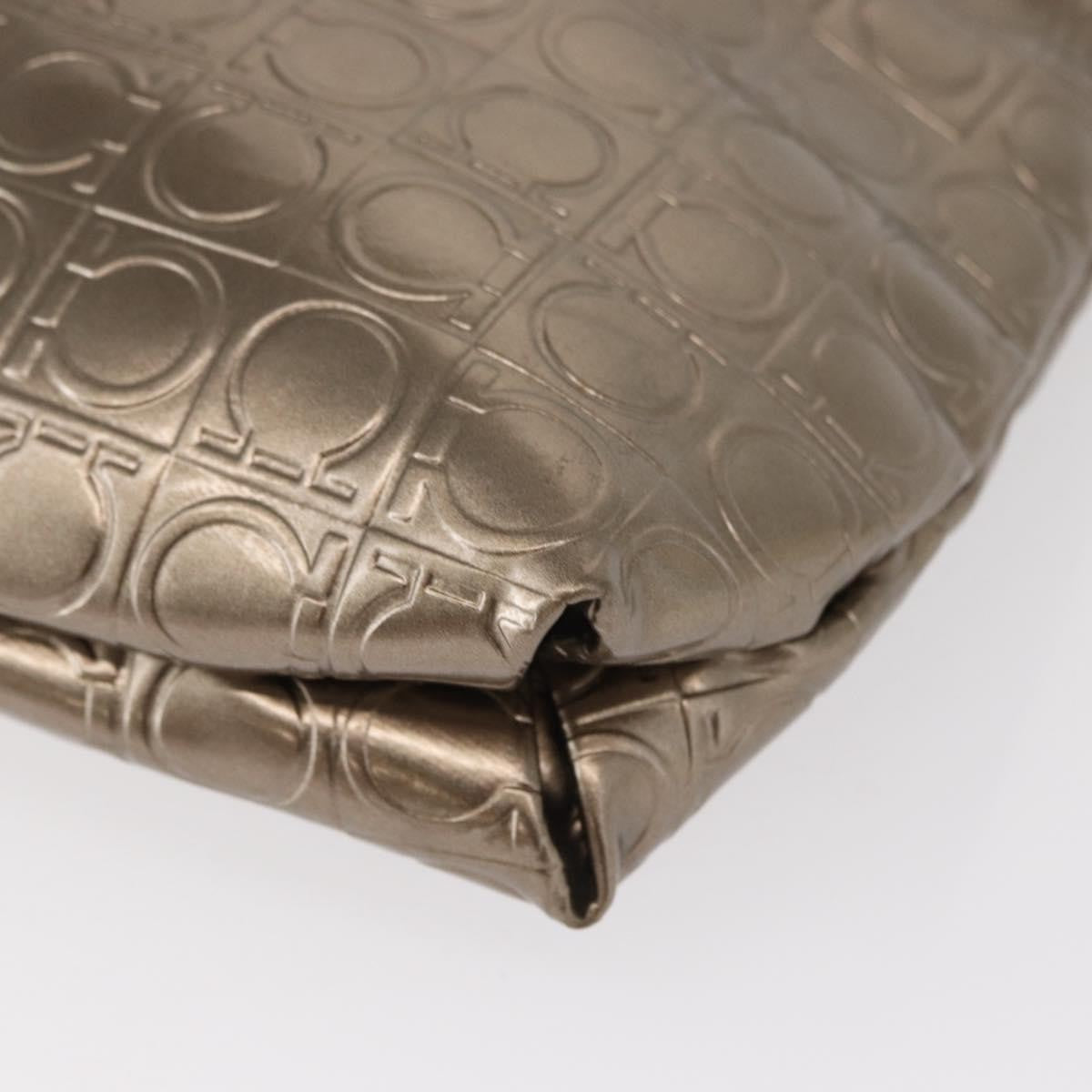 Salvatore Ferragamo Gancini Shoulder Bag Patent Leather