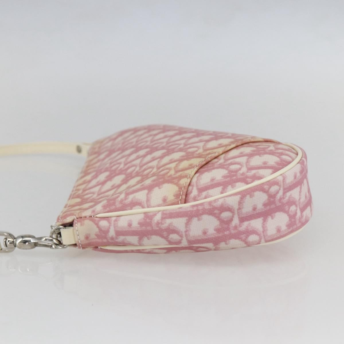 Christian Dior Vintage Saddle Bag Diorissimo Canvas
