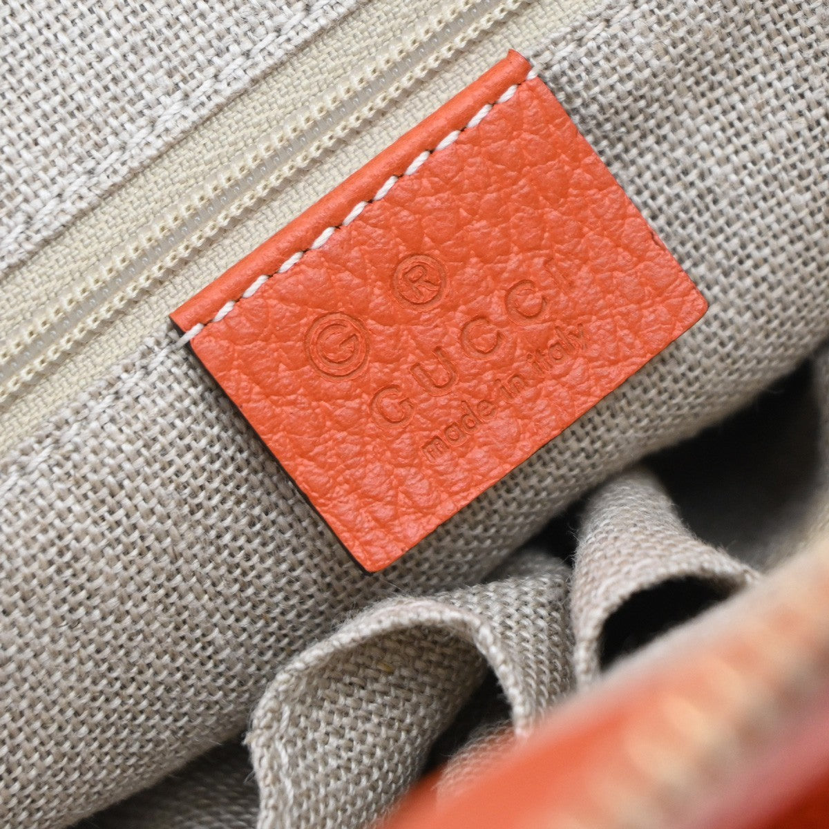 Gucci GG Charm Convertible Dome Satchel Leather