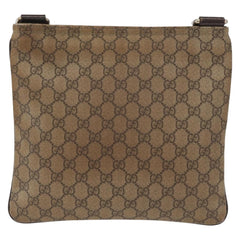 Gucci Flat Messenger Bag GG Coated Canvas
